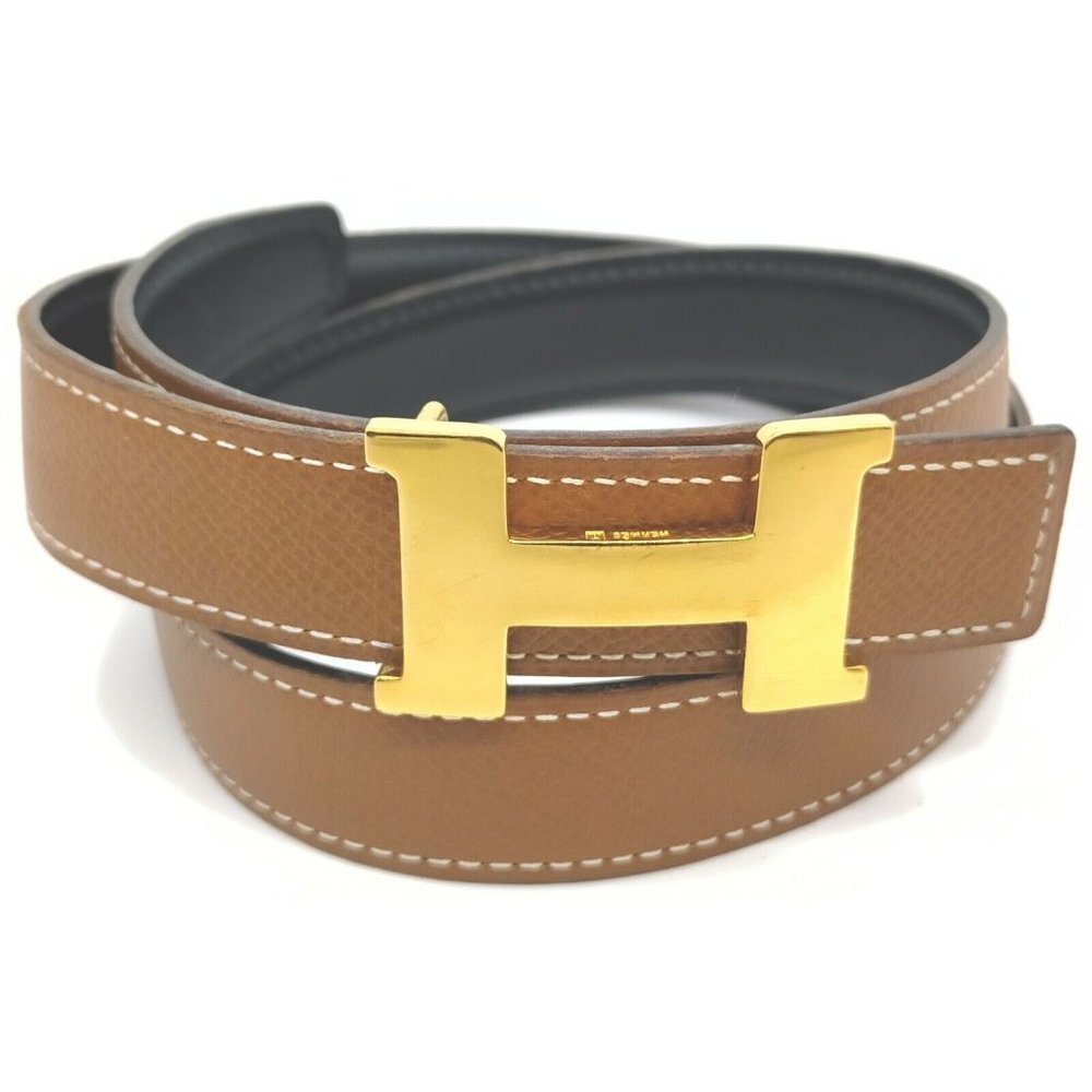 Hermes Belt Mini Constance Reversible Gold-tone - Picture 5 of 13